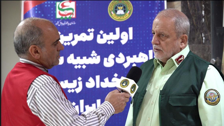 مصاحبه سردار دکتر اسماعیل احمدی مقدم در اولین تمرین راهبردی شبیهسازی رخداد زیستی